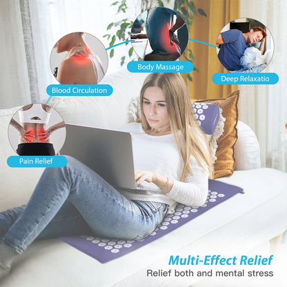 Acupressure Massage Mat Set