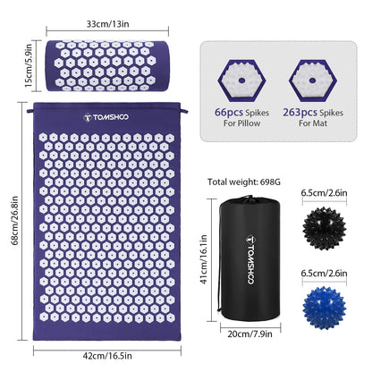 Acupressure Massage Mat Set