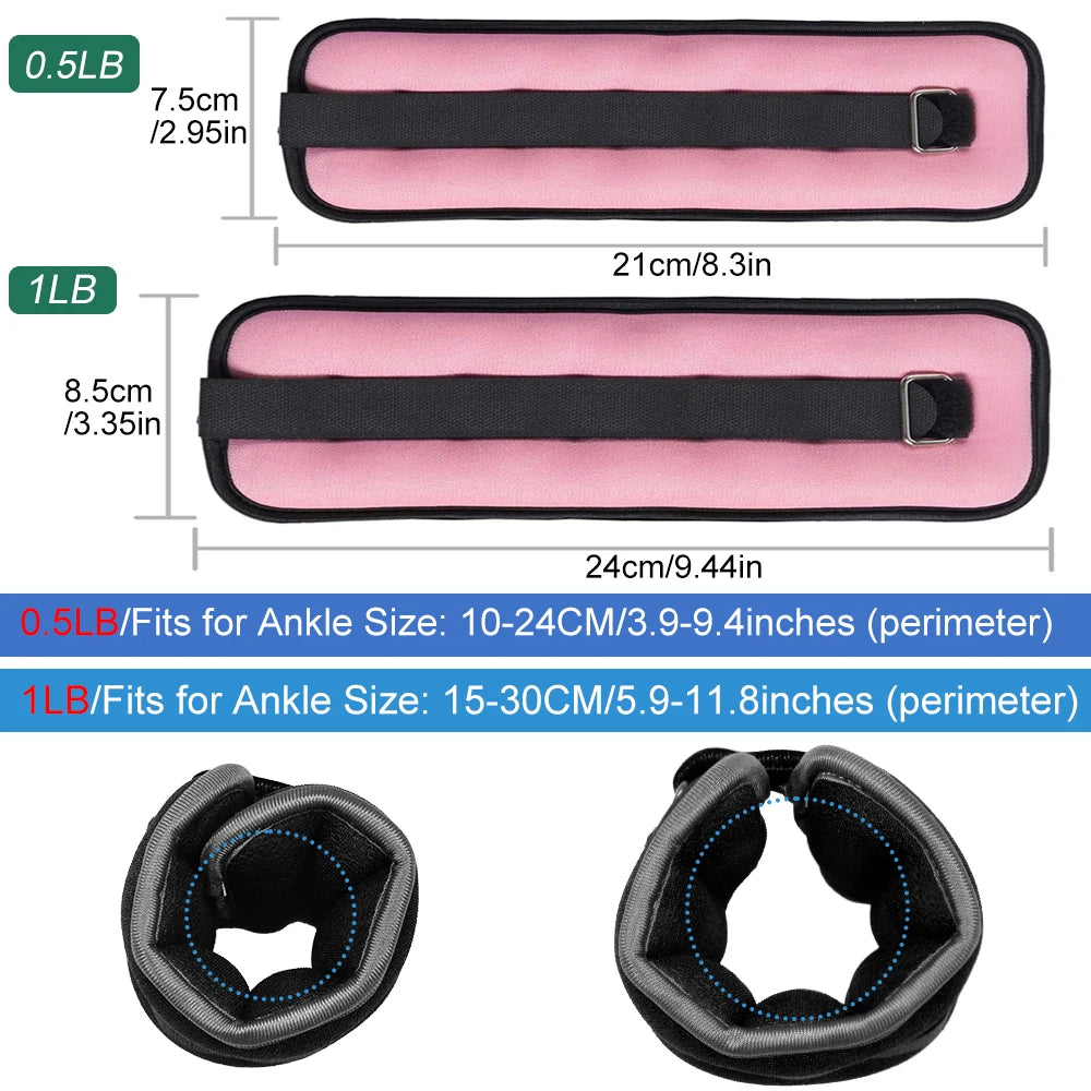 Adjustable Ankle Weights Pair