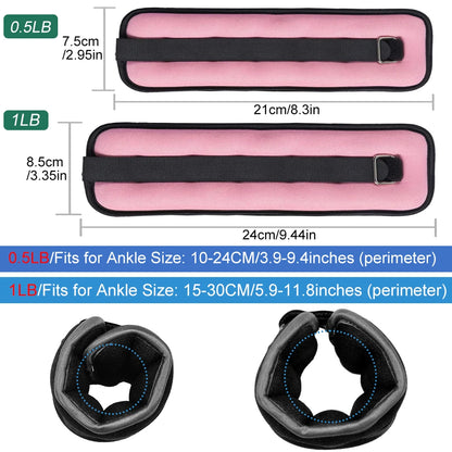 Adjustable Ankle Weights Pair